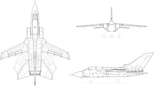 Panavia Tornado Schema (Quelle: Wikipedia)
